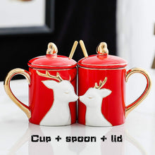 Load image into Gallery viewer, Lovers Cup Pair Ceramic Cup Mug Creative Personality Trend Cup Gift Box Wedding New Wedding Thing Simple Fashion Cup