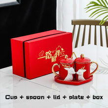 Load image into Gallery viewer, Lovers Cup Pair Ceramic Cup Mug Creative Personality Trend Cup Gift Box Wedding New Wedding Thing Simple Fashion Cup

