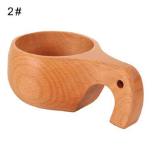 Load image into Gallery viewer, fashion 101ml - 200ml Outdoor Portable Wooden Cup Ancient Kuksa Coffee Tea Milk Drinking Mug Insulation Cup Wood Mugs Drinkware
